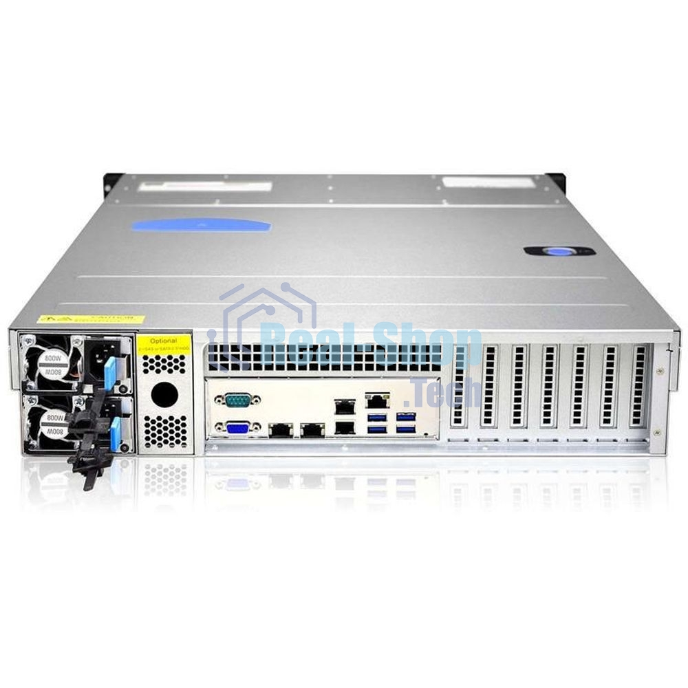 Серверный корпус Gooxi RMC2112-670-HS-NV-D 2U 12bay chassis SAS/SATA/NVME backplane rear 2*2.5