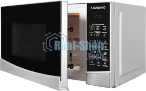 Микроволновая печь Starwind SMW3120 серебристый/черный, 20 л, 700 Вт, переключатели - сенсор