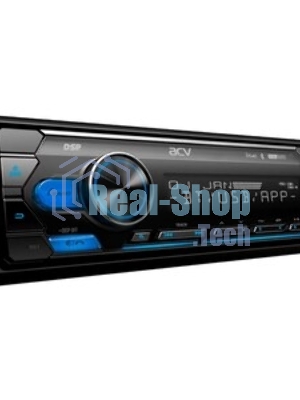 Автомагнитола ACV ADX-905BM, 1 DIN, Bluetooth, USB Type-A, AUX, пульт ДУ