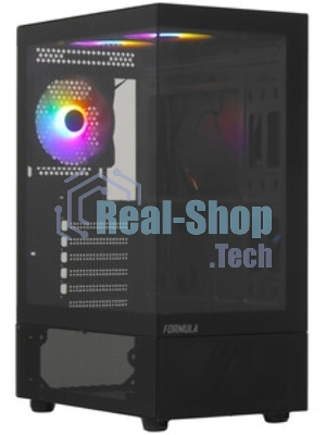 Компьютерный корпус MiniTower AeroCool/Formula Crystal Z1CM PLUS AR black (mATX, без БП, USB Type-A+USB Type-C) (Crystal Z1CM Plus Black AR)