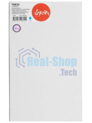 Картридж струйный Sakura C13T693200 (T6932 Cyan) для Epson, голубой, 350 мл.