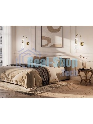 Настенный светильник Ambrella light LH55705 BS/CL латунь/прозрачный E14 max 40W 220*90*300