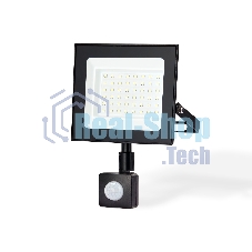 Прожектор светодиодный с датчиком движения Ambrella light ST8115 BK черный IP65 LED 6500K 50W 160*134*28
