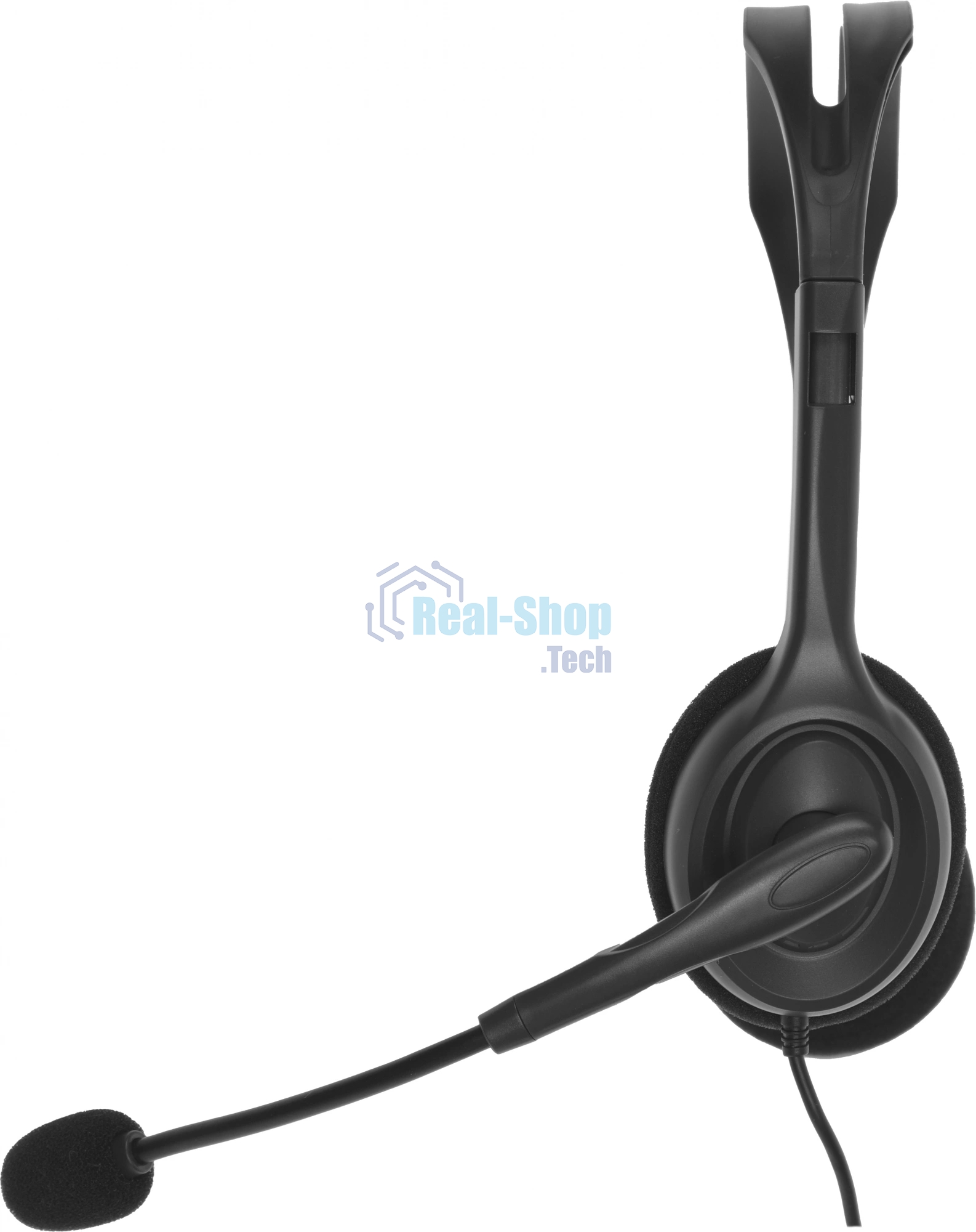 Гарнитура Logitech H110 серебристый, проводная, 3.5 мм