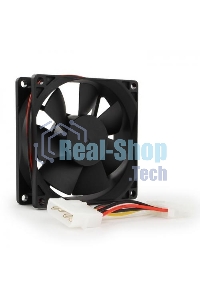 Вентилятор для корпуса Gembird FANCASE-4 черный, 80 мм, 2600 об/мин, 27 дБ, 4 pin