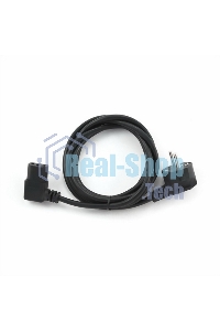 Кабель питания Gembird 1.8м, VDE(0.75мм), черный, угловой разъем, с зазем., пакет PC-186A-VDE