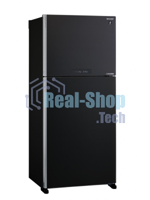 Холодильник Sharp SJ-XG55PMBK черный двухкамерный 394/162л морозилка сверху, No Frost