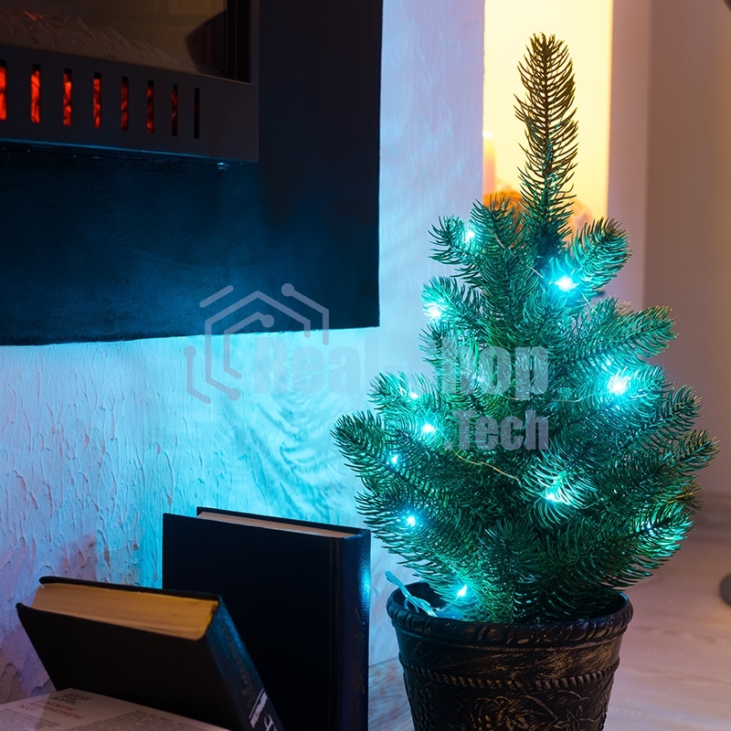 Елочка Neon-night 45 см в пластиковом горшке, Литая