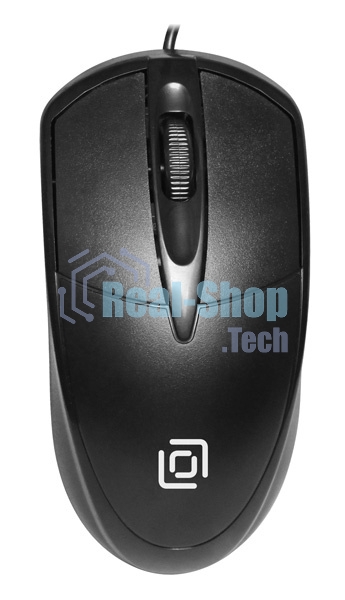 Мышь проводная Oklick 125M черный, 1200 dpi, USB, кнопки - 3