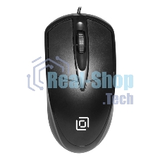 Мышь проводная Oklick 125M черный, 1200 dpi, USB, кнопки - 3