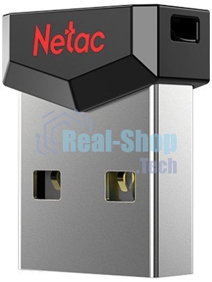 Флешка USB Netac UM81 (NT03UM81N-008G-20BK), 8Gb, USB 2.0, R/W 30/10, черный/красный