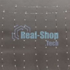 Гирлянда Neon-night Светодиодный дождь из росы 3х3м, белый, USB + пульт управления, с крючками для крепления