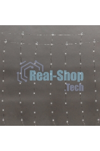 Гирлянда Neon-night Светодиодный дождь из росы 3х3м, белый, USB + пульт управления, с крючками для крепления