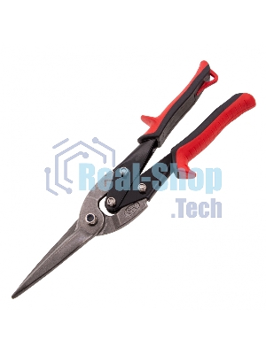 Ножницы по металлу Matrix, удлиненные, 285 мм, пряморежущие, обрезиненные рукоятки