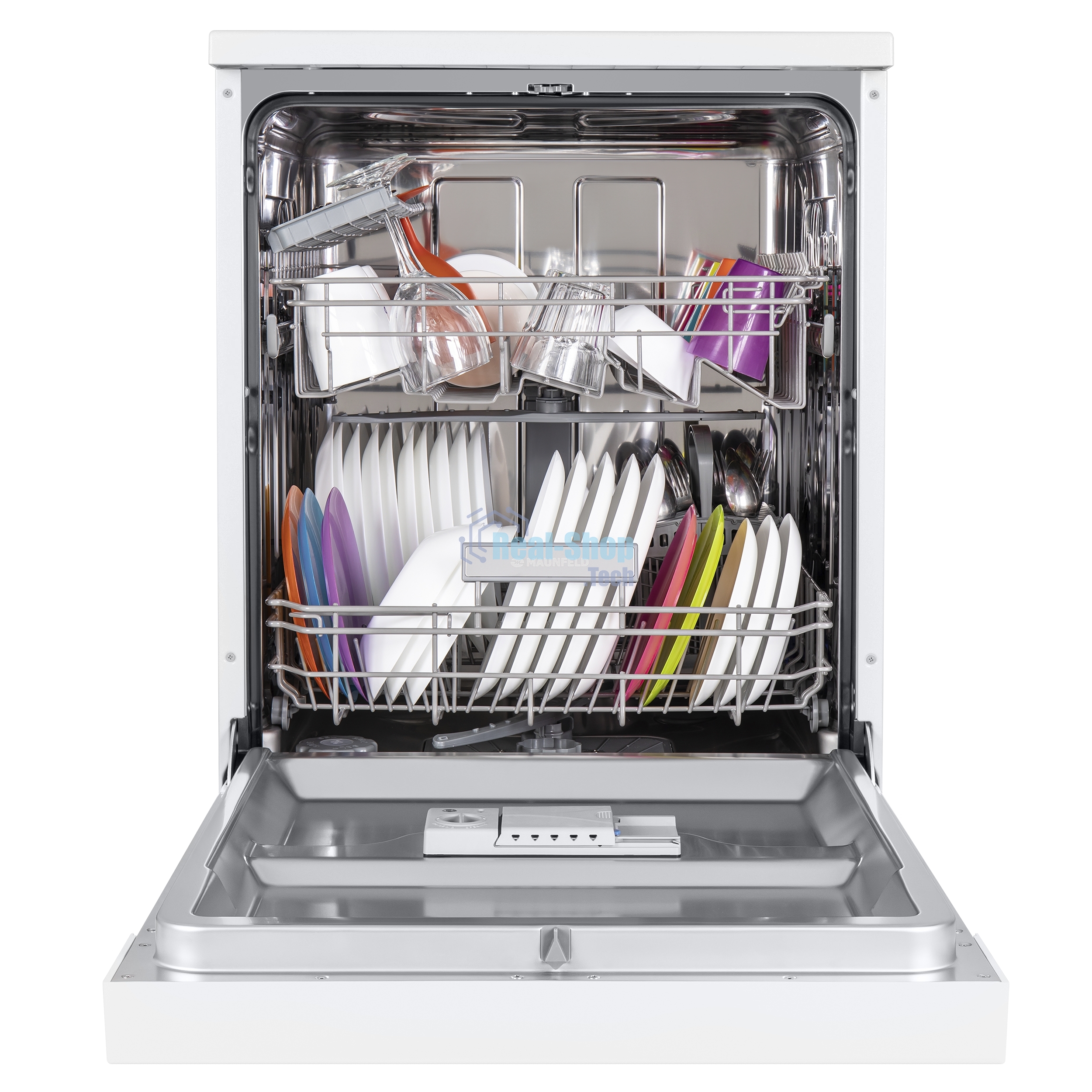 Посудомоечная машина Maunfeld MWF12S, белый, 59.8 см, 12 компл., 52 дБ, класс A+