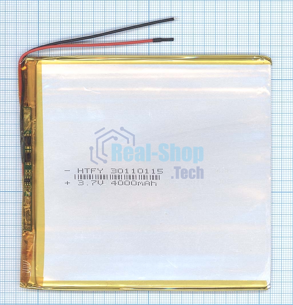 Аккумулятор Li-Pol (батарея) 3x110x115 мм 2pin 3.7V/4000mAh