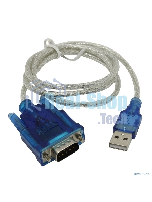 ORIENT USS-102N, кабель-адаптер USB Am to RS232 DB9M (WCH CH340, поддержка Win 8.x/10), 0.8м, крепеж разъема - винты