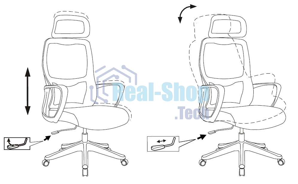 Кресло руководителя Бюрократ Wise серый, сетка/ткань, с подголов. крестов. пластик