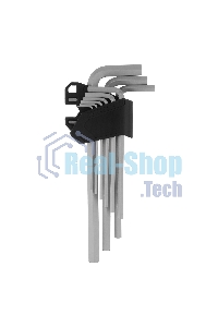 Набор ключей имбусовых Сибртех HEX, 1,5-10 мм, CrV, 9 шт., удлиненные