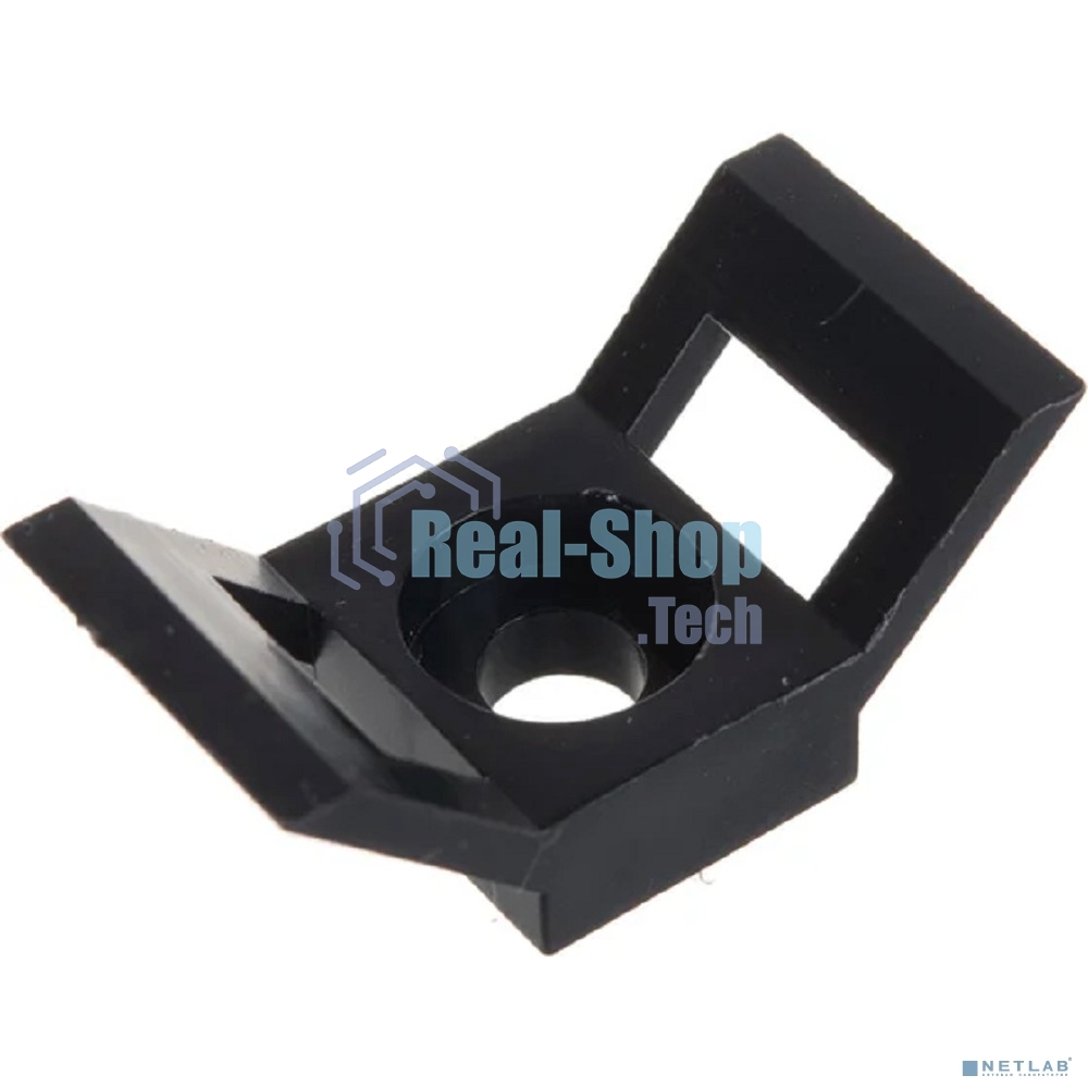 Площадка для крепления стяжки Rexant (ПС-2) 29x15 мм, черная, упаковка 100 шт.