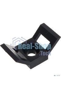 Площадка для крепления стяжки Rexant (ПС-2) 29x15 мм, черная, упаковка 100 шт.