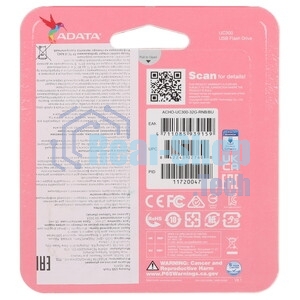 Флешка USB ADATA UC300 (ACHO-UC300-32G-RBK/GN), 32Gb, Type-C USB 3.2, R/W 100/30, черный/зеленый