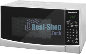 Микроволновая печь Starwind SMW3120 серебристый/черный, 20 л, 700 Вт, переключатели - сенсор