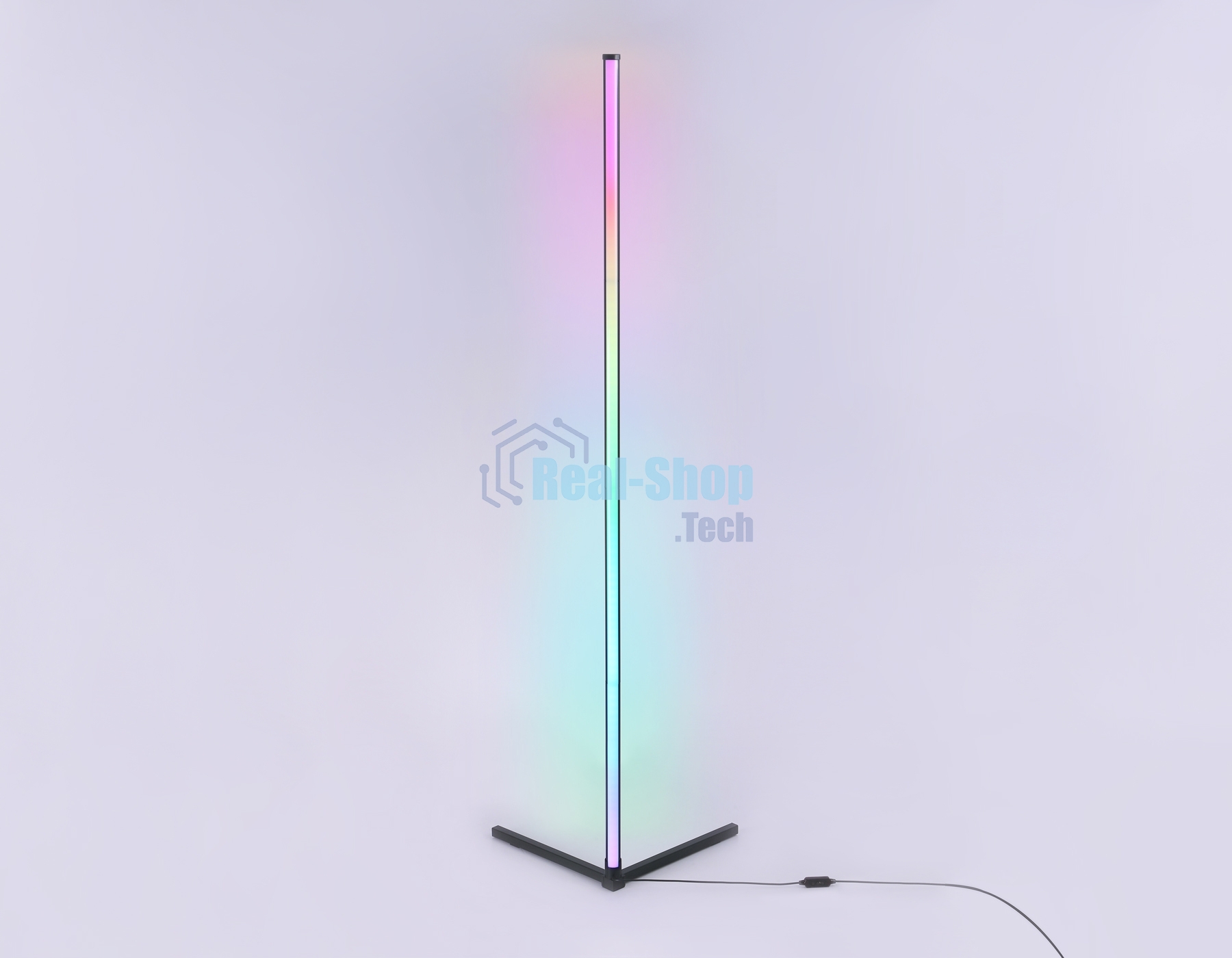 Светильник Ambrella light FL8027 BK черный LED 20W RGB D32*1650 (ПДУ РАДИО 2.4G)