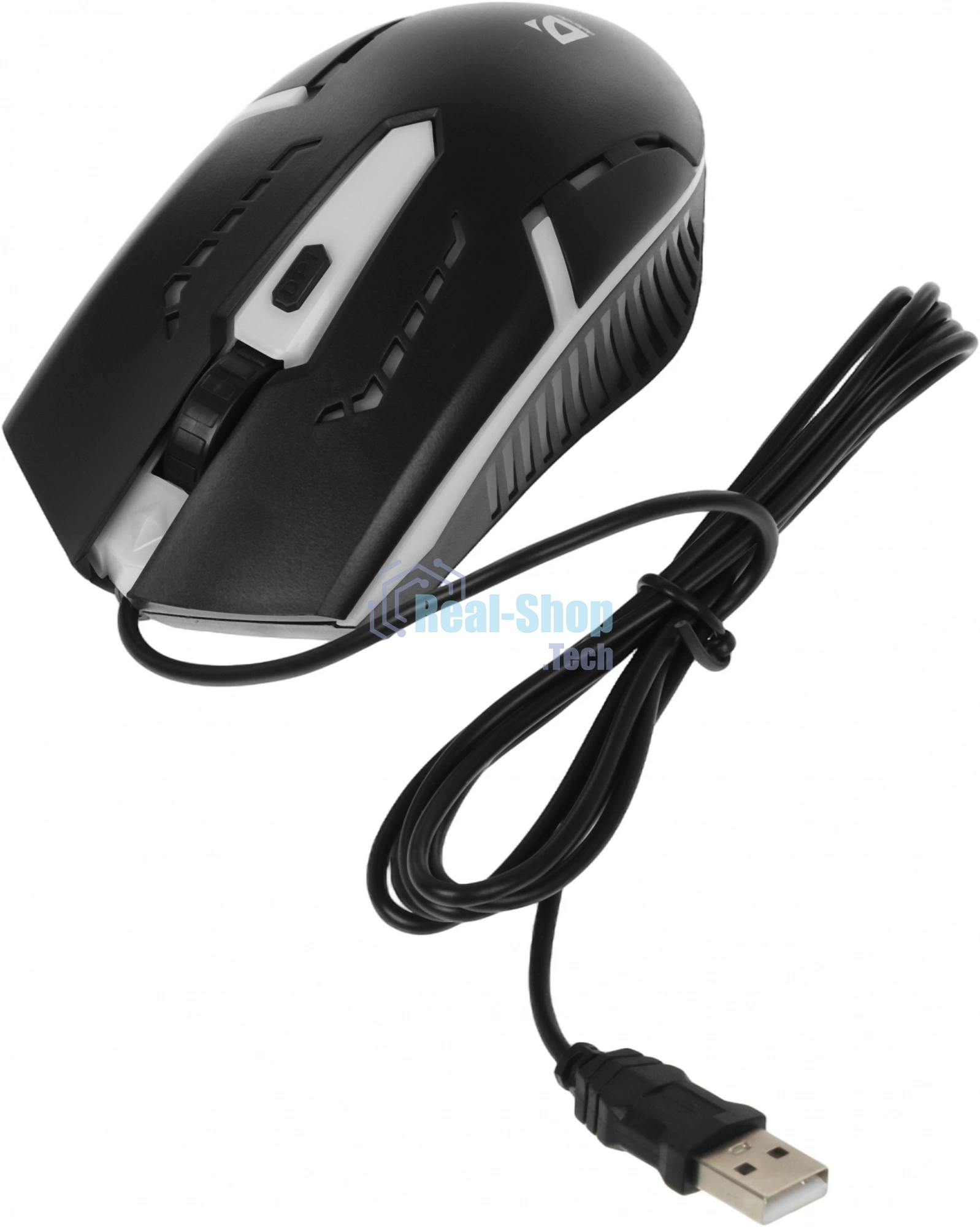 Мышь проводная Defender Flash MB-600L черный, 1200 dpi, USB, кнопки - 4