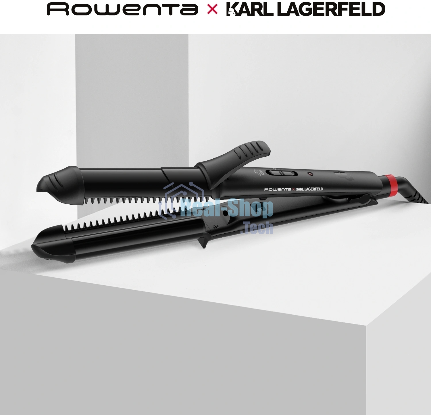 Щипцы для завивки волос Rowenta CF451LF0 черный, 32 мм, 200 °C, 2 режима