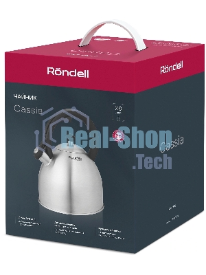 Чайник для плиты металлический Rondell Cassia RDS-1886 3.0 л. стальной