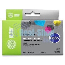 Картридж струйный Cactus CS-EPT0635 многоцветный (40 мл) для Epson Stylus C67/C87/CX3700/CX4100/CX4700