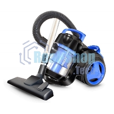 Пылесос Ginzzu VS420, 1700/275 Вт., без мешка, циклонный фильтр, черный/синий