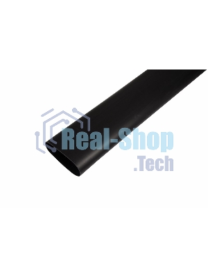 Термоусаживаемая трубка клеевая Rexant 75,0/22,0 мм, (3-4:1) черная, упаковка 2 шт. по 1 м