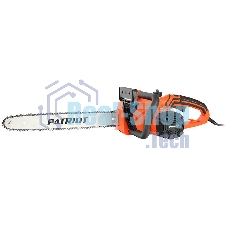 Пила цепная электрическая Patriot ESP 2418, 2400Вт, 18'/45 см, 3/8, 1,3мм 62 зв, плавный пуск, бесключевая натяжка цепи, термозащита