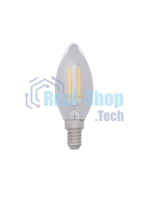 Лампа светодиодная филаментная Rexant Свеча CN35 7.5 Вт 600 Лм 4000K E14 прозрачная колба