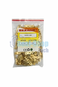 Клемма плоская Rexant штекер 6.3 мм 0,5-1.5 мм² (РП-п 1.5-(6.3) L = 25,5 мм)