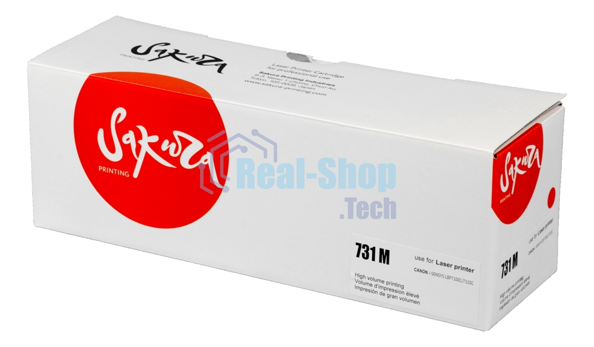 Картридж лазерный Sakura 731M для Canon i-sensys LBP7100C/7110C, пурпурный, 1 500 к.