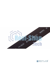 Термоусаживаемая трубка Rexant 12,0/6,0 мм, черная, упаковка 50 шт. по 1 м