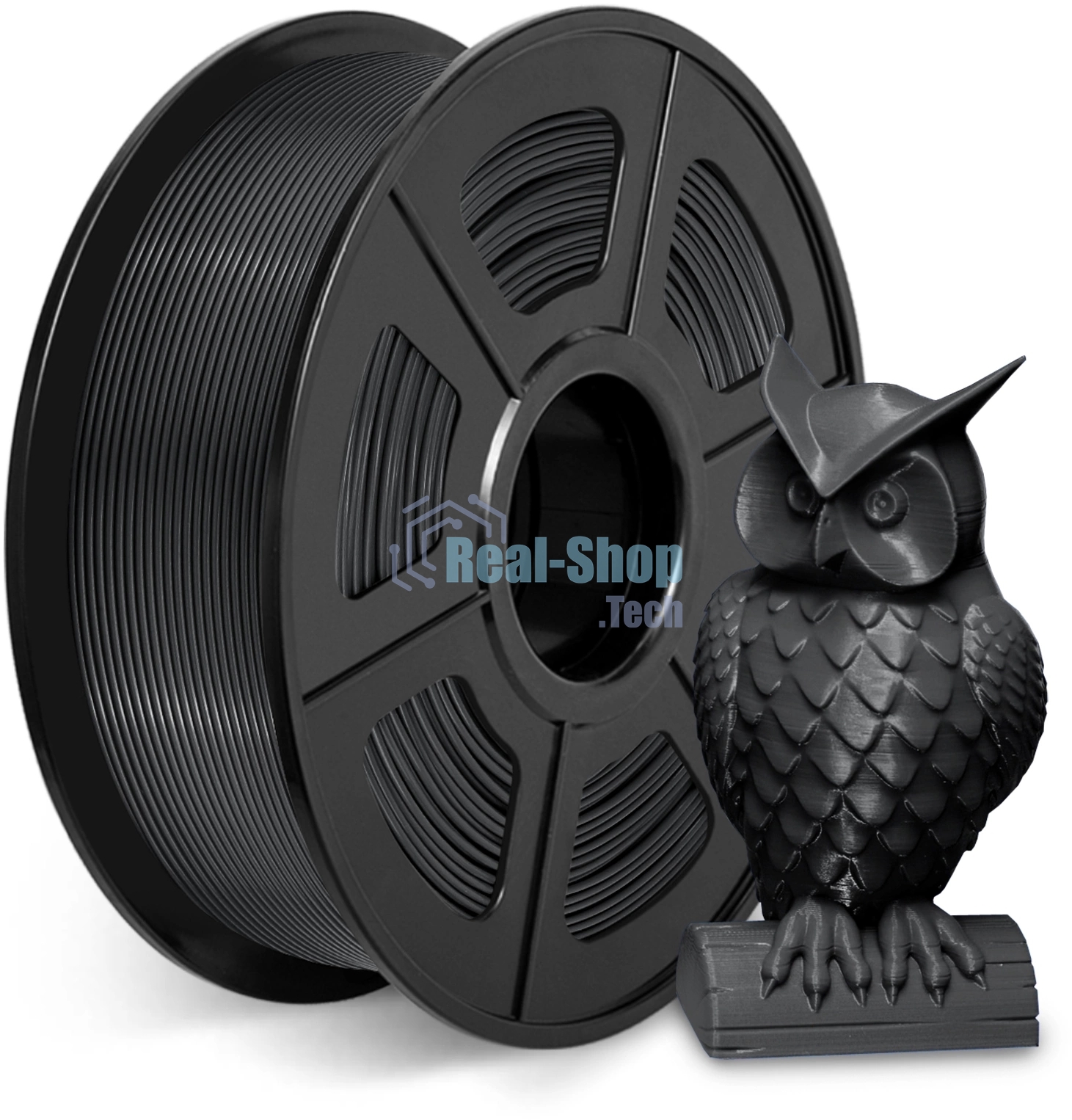 Пластик для принтера 3D Cactus CS-3D-ABS-1KG-BLACK ABS d1.75мм 1кг 1цв. черный