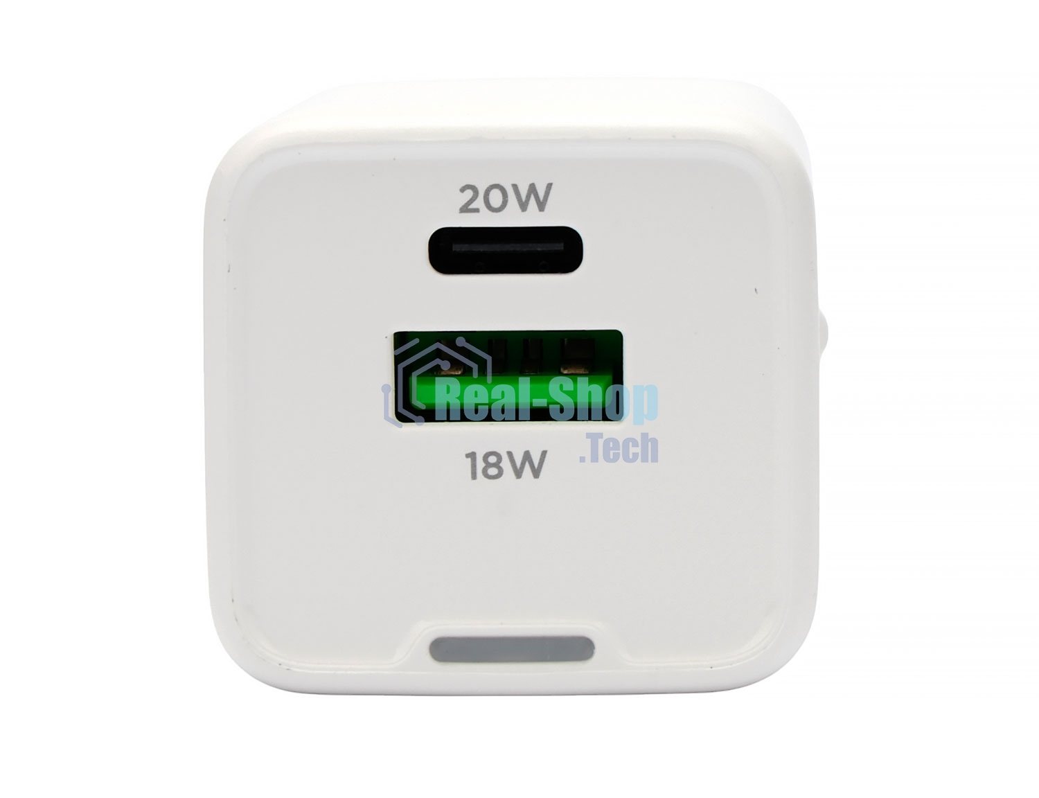 Зарядное устройство Cablexpert MP3A-PC-61, 20Вт GaN, 3А, QC4.0/PD, 1xUSB, 1xType-C, белый, пакет