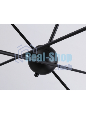 Светильник Ambrella light TR80435/6 BK/GD черный/золото E27/6 max 60W D950*730