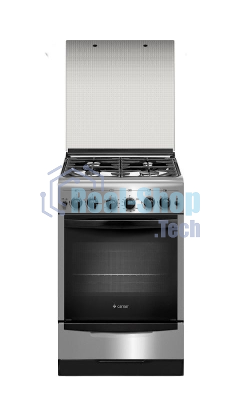 Плита газовая Gefest ПГ 5100-02 0004 серебристый, конфорок 4 шт, духовка 52 л, 50 см x 85 см x 58.5 см