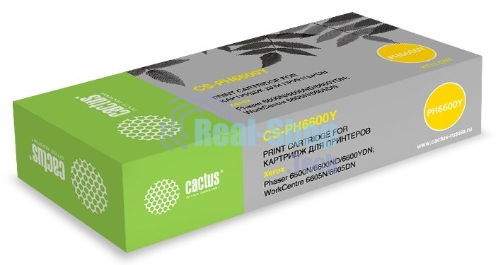 Картридж лазерный Cactus CS-PH6600Y (106R02235) желтый (6000 стр.) для Xerox Phaser 6600/WorkCentre 6605