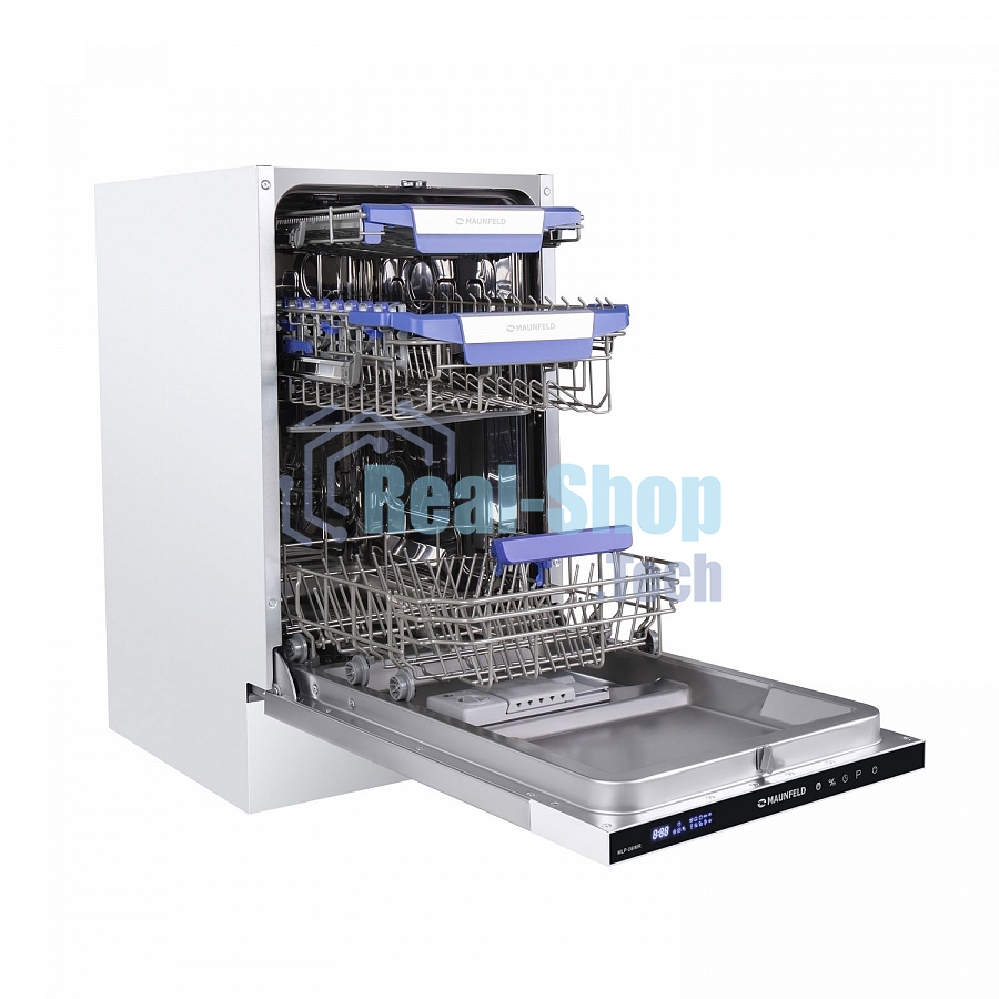 Встраиваемая посудомоечная машина Maunfeld MLP-08IMR, черный, 44.5 см, 10 компл., 47 дБ, класс A++