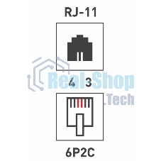 Рoзетка телефонная внешняя PROconnect, 1 порт RJ-11(6P-2C), категория 3, (50 шт/уп)