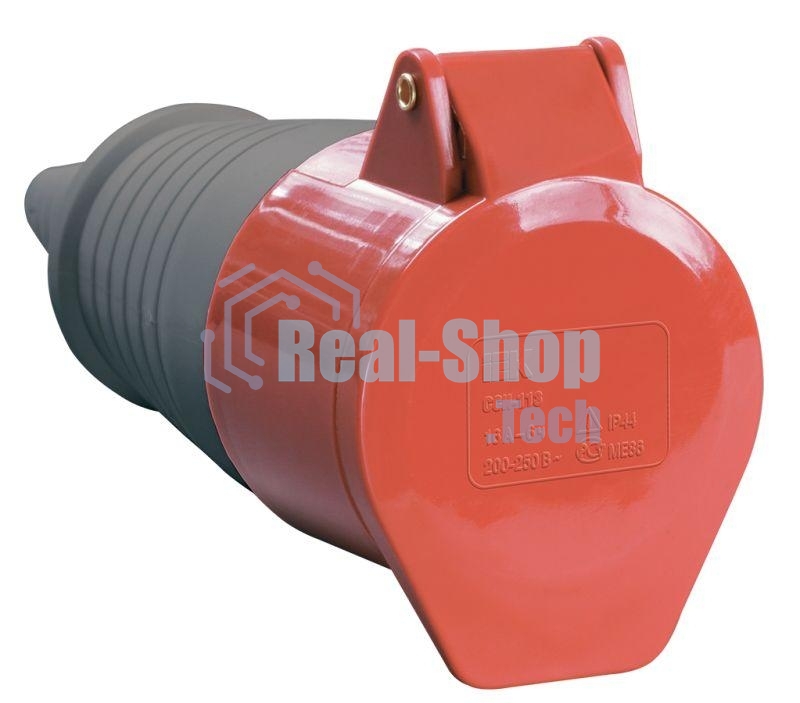 Розетка кабельная 32А 380В 3P+PЕ ССИ-224 IP44 ИЭК PSR22-032-4