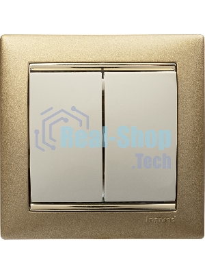 Выключатель Legrand 774305 Valena двухклавишный 10 AX(слоновая кость)