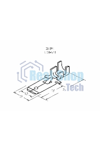 Клемма плоская Rexant штекер 6.3 мм 0,5-1.5 мм² (РП-п 1.5-(6.3) L = 25,5 мм)