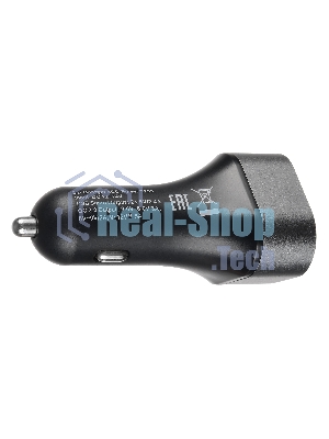 Автомобильное зарядное устройство ACD черный 23Вт, 3xUSB 1QC+2Smart, 3.6~12В, 3А RTL